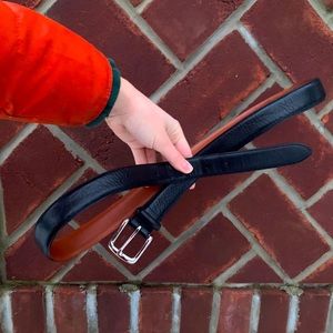 Ralph Lauren Polo Black Italian Leather Belt